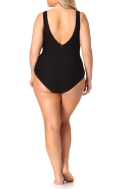 Anne Cole Plus - Twist Front One Piece Swimsuit 9 Anne Cole Plus - Twist Front One Piece Swimsuit -Chic Swimwear Shop anne cole plus dream weaver twist front ots scoop back one piece back 1003 21PO06014