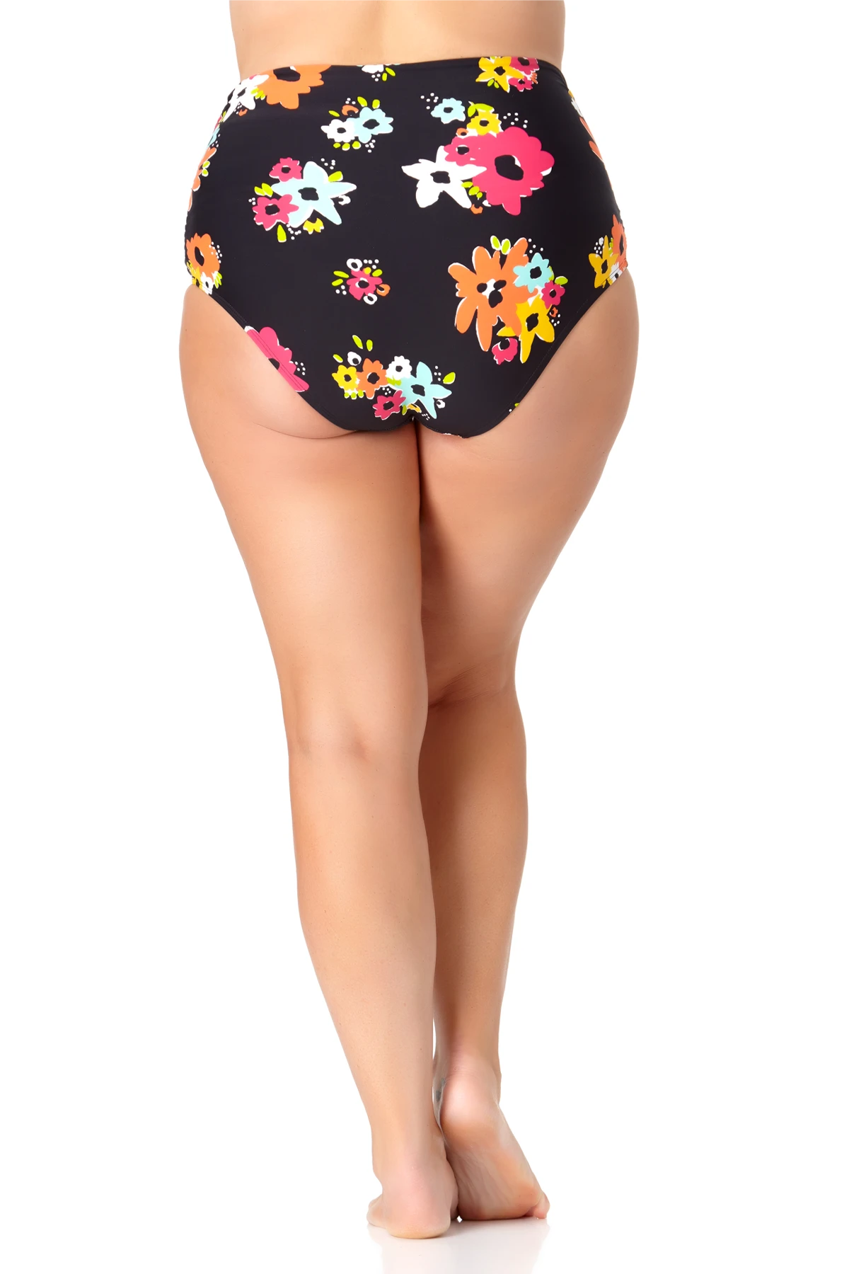 Anne Cole Plus - Convertible High Waist Shirred Swim Bottom 6 Anne Cole Plus - Convertible High Waist Shirred Swim Bottom - Image 4