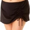 Anne Cole Plus - Sarong Skirt Swim Bottom -Chic Swimwear Shop anne cole plus sarong swim skirt black frontcrop 380 20pb40701