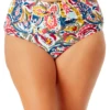 Anne Cole Plus - Ring Belted High Waist Bikini Bottom